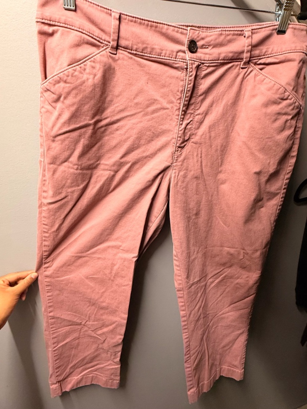 LOFT Straight Leg Jeans in Dusty Pink